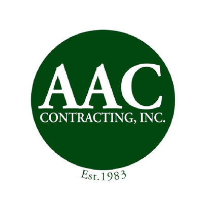 AAC contracting inc white text on green circle logo