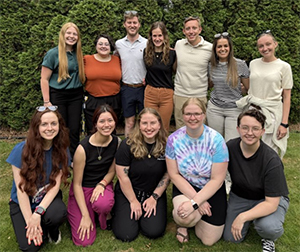 Group of students outside.