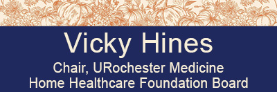 Vicky Hine, Chair, URochester Medicine Home Healthcare Foundation Board logo