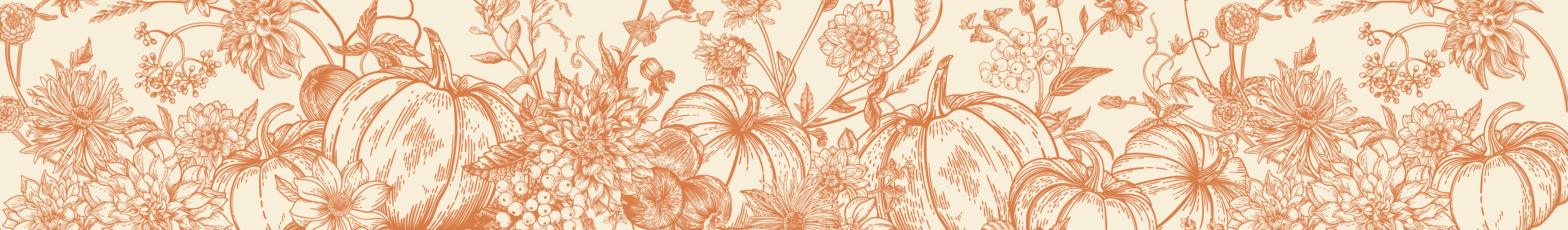 Decorative autumn banner
