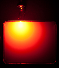 ear-infrared light focused on a turbid medium