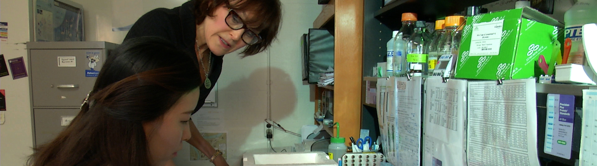 Maquat working with student