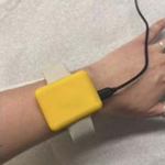 The Dulce band worn on a wrist