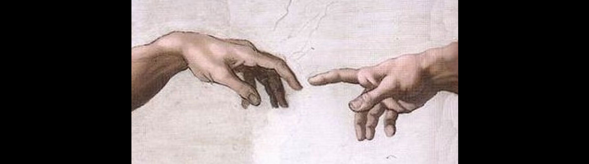Image of two fingers about to touch