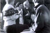 Carol Barnes, Joan Sellinger, Janet Ray, Karen Baker at dentistry picnic