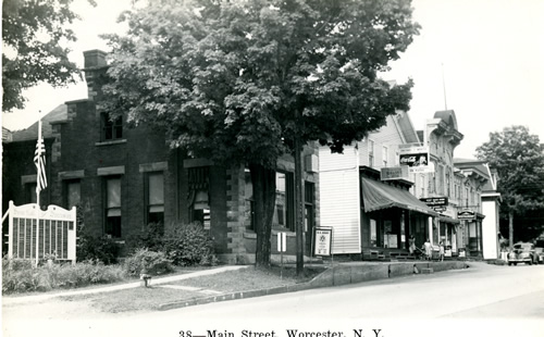 Main Street, Worcester, NY, circa 1940