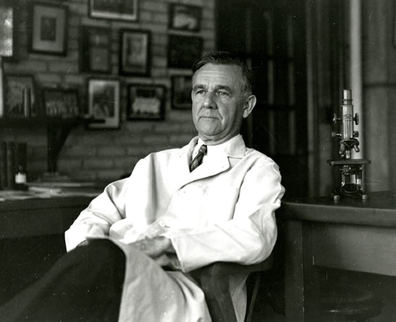 George Hoyt Whipple in his office, late 1930s