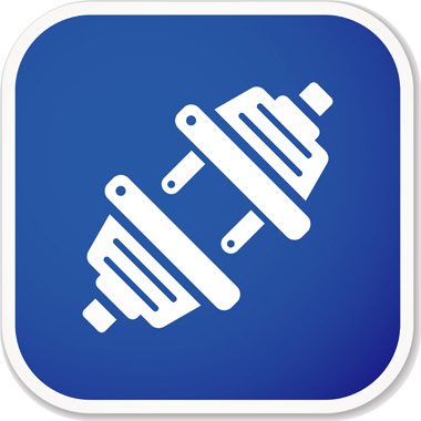 blue and white power cable icon