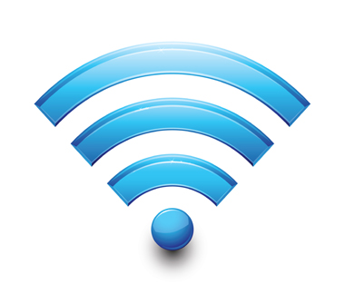 blue WiFi icon