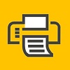 yellow and white printer icon