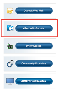 list of options available from remote access with eRecord/eParnter highlighted