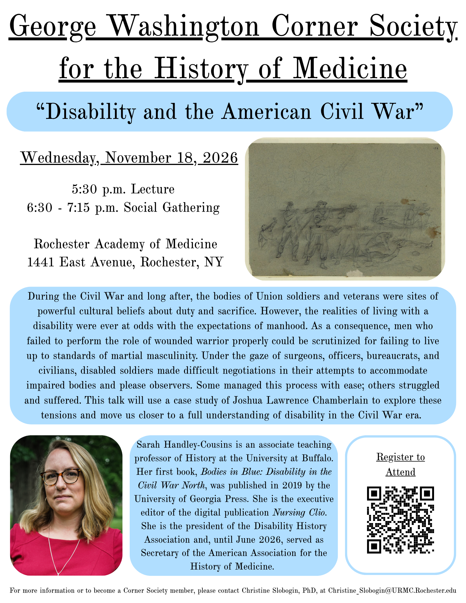 Flyer for the Cousins Lecture