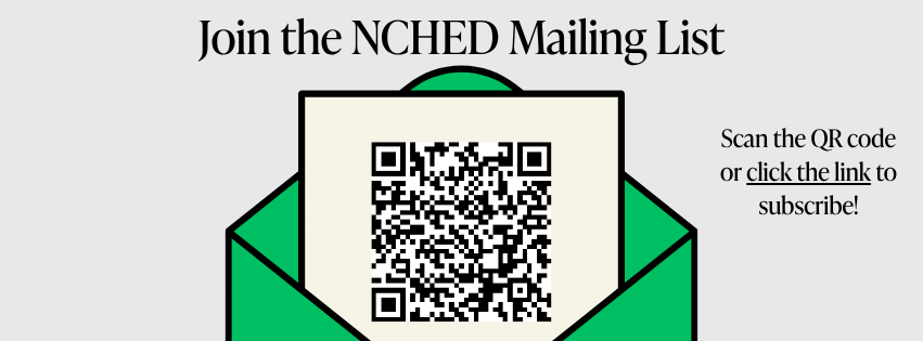 Mailing list QR code in clip art envelope