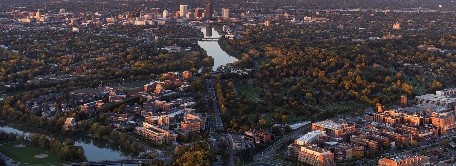 Photo of Univ of Rochester from air