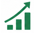 Generic graph showing upward trend