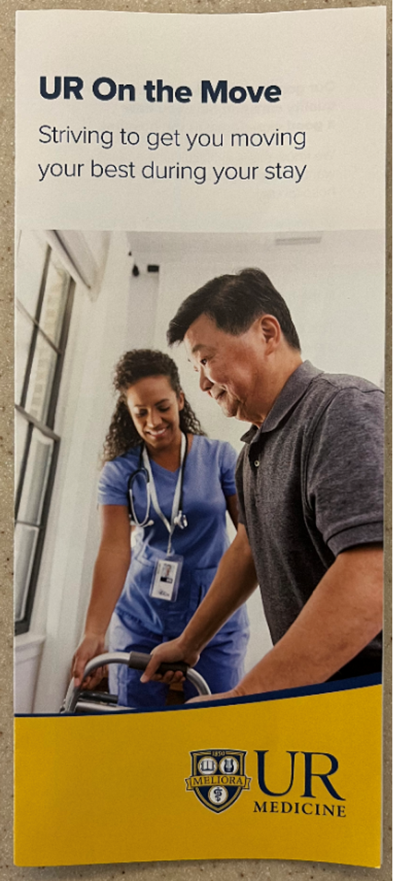 Poster: UR On the Move--Striving to get you moving your best during your stay