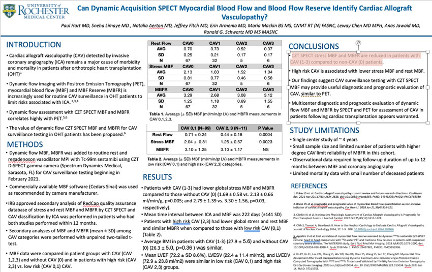 Screen capture of Dr. Hart's research poster