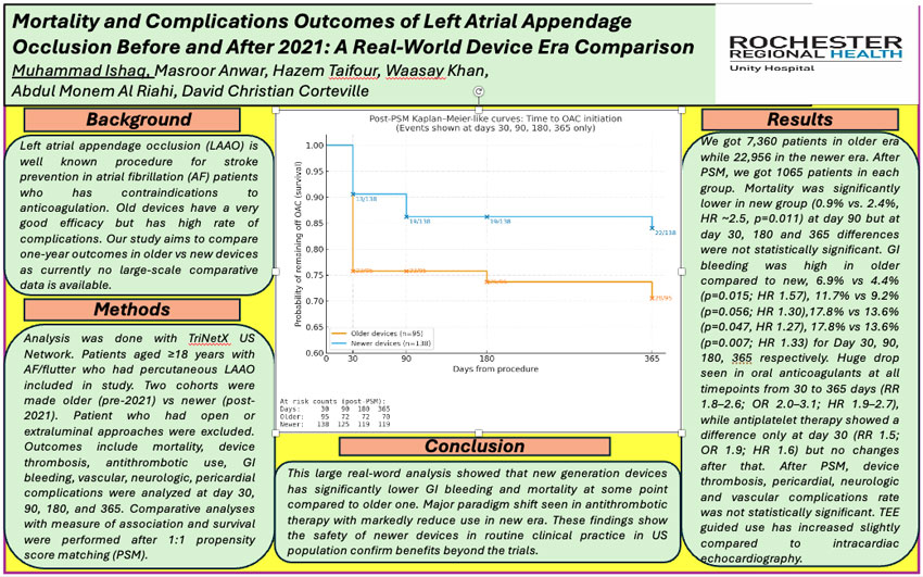 Screen capture of Dr. Ishaq's research poster