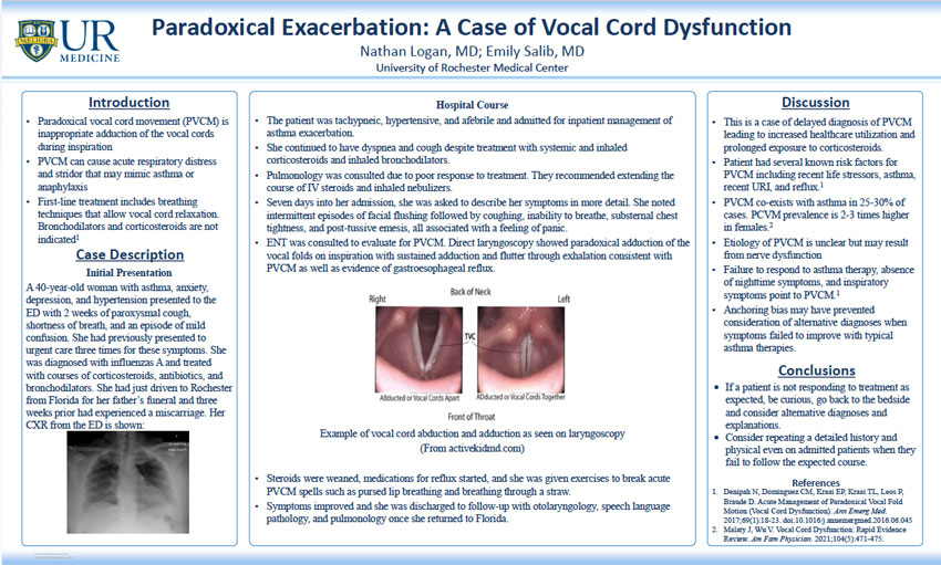 Screen capture of Dr. Logan's poster