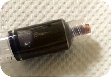 Figure 2. Reference image--Chocolate colored blood