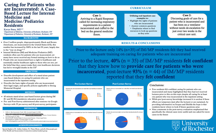Screen capture of Dr. Bana's QI poster