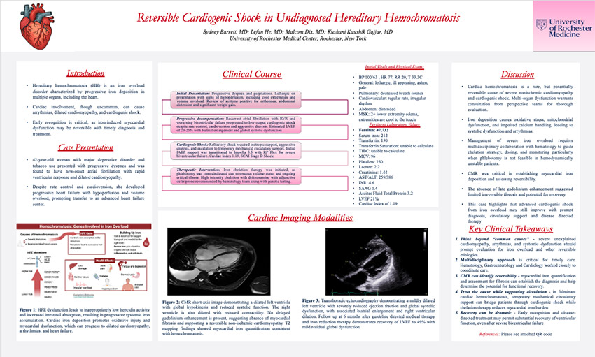 Screen capture of Dr. Barett's clinical vignette poster