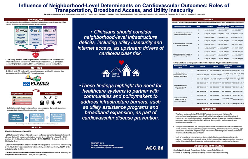 Screen capture of Dr. Choudhury's research poster