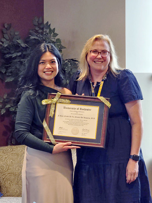 Niki Del Rosario, MD and Lisa Vargish, MD, MS, Program Director, Geriatrics Medicine Fellowship