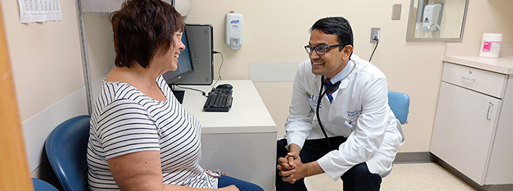 Patient interview in the Nephrology Clinic