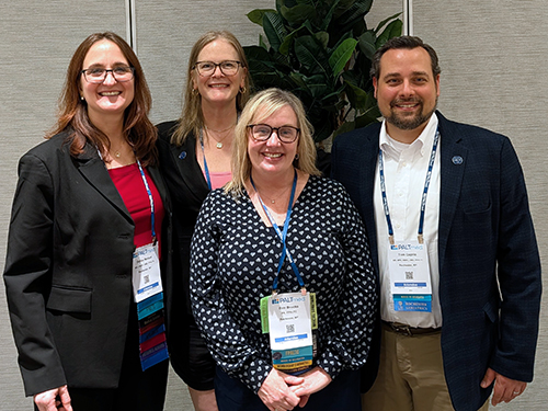 From left: Dallas Nelson, MD, Suzanne Gillespie, MD, Erin Brooks, PA-C, and Thomas Caprio, MD. (Not pictured: Sarah Howd, MD.)