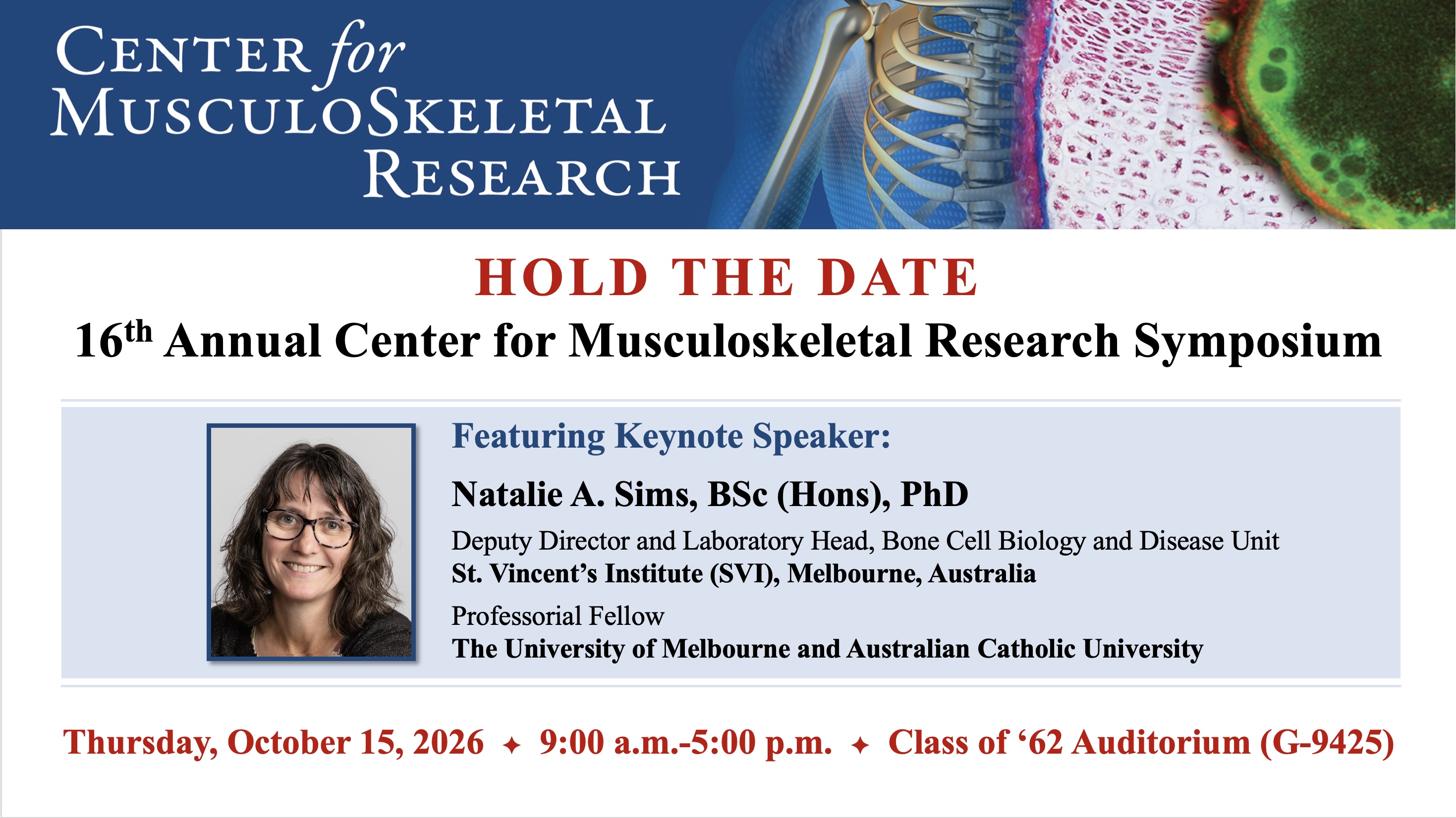 16th Annual CMSR Symposium - October 15, 2025