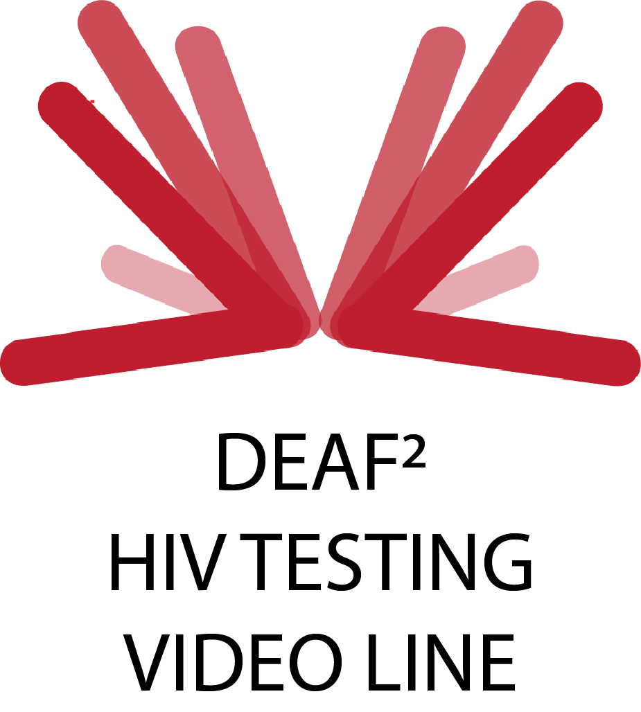 Deaf2 HIV Testing Video Line Logo