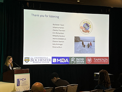 Laura Tufano speaks at a conference