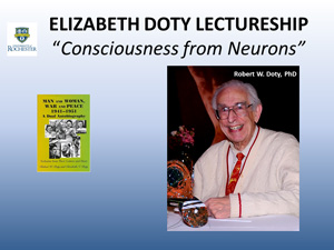 Composite of Bob Doty and his Autobiography for the Elizabeth Doty Lectureship