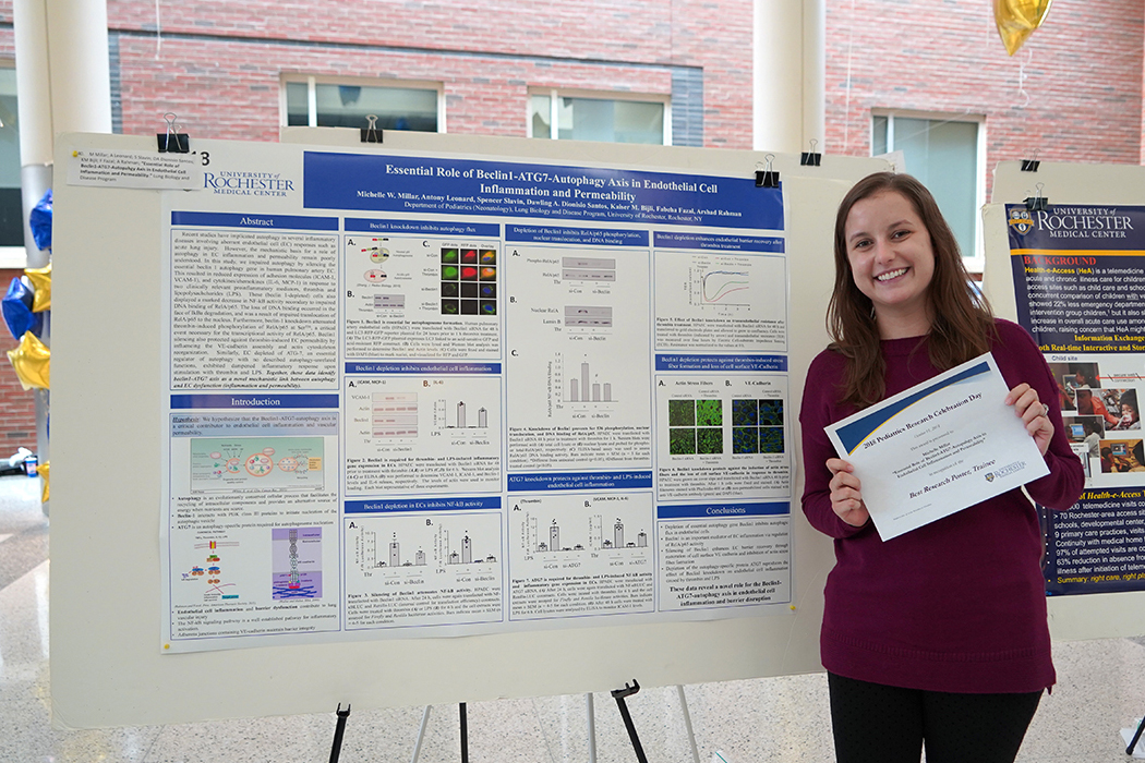 Millar with poster prize