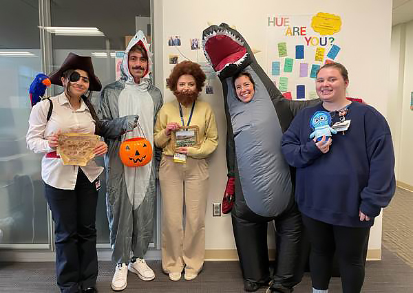 Reverse trick-or-treating on Halloween