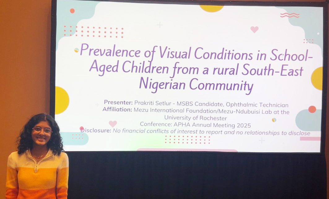 Prakriti Setlur with poster