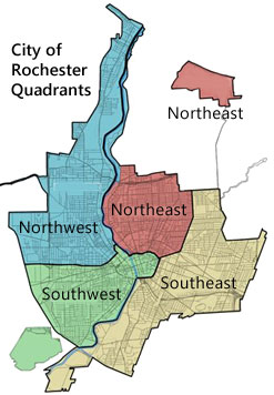 City of Rochester Quadrants
