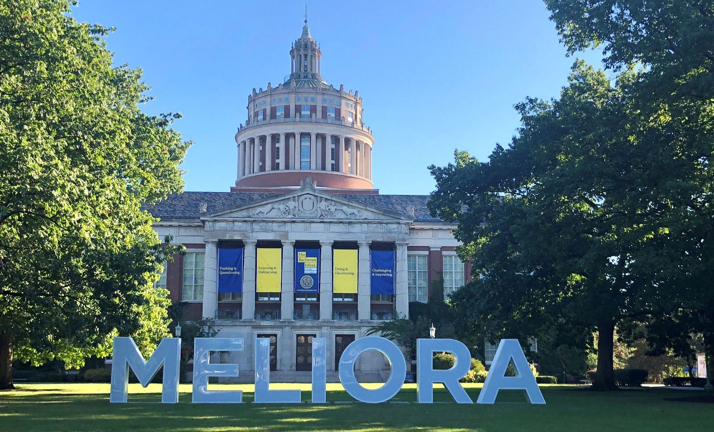 Meliora Sign on Lawn