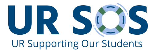 UR SOS logo text: UR Supporting our students