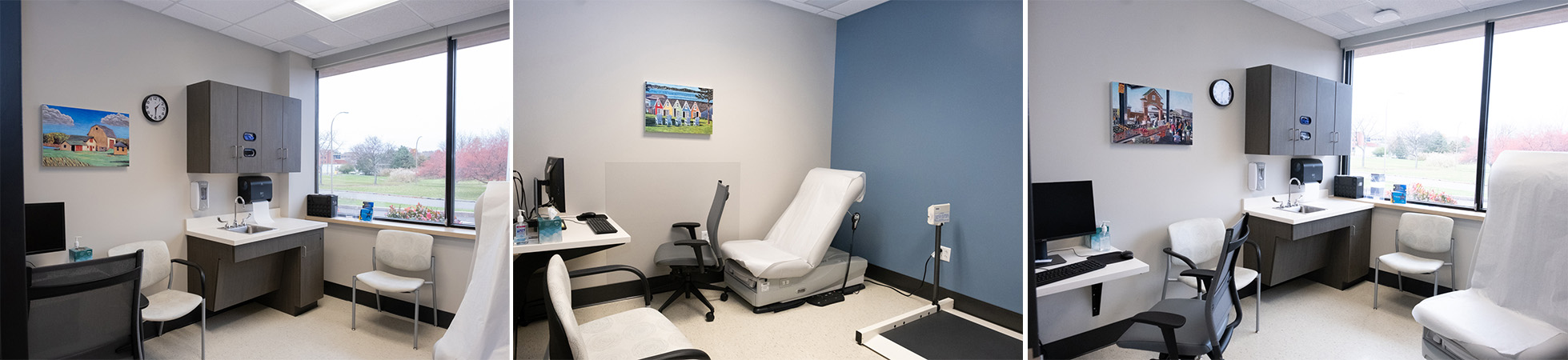 Patient rooms at Memory care