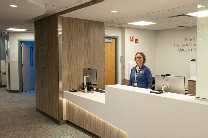 medical check in desk
