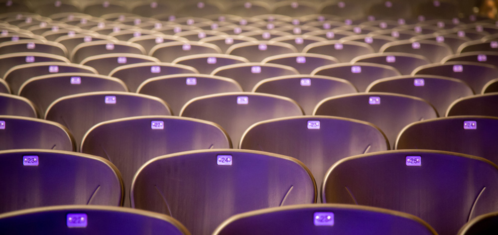 Theater of empty seats
