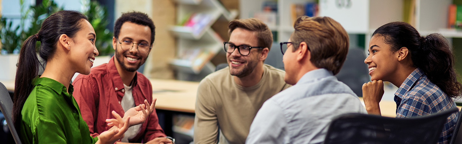 Group of Interns talking