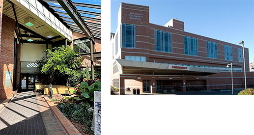 Psychiatry Entryway and Emergency Department Buliding