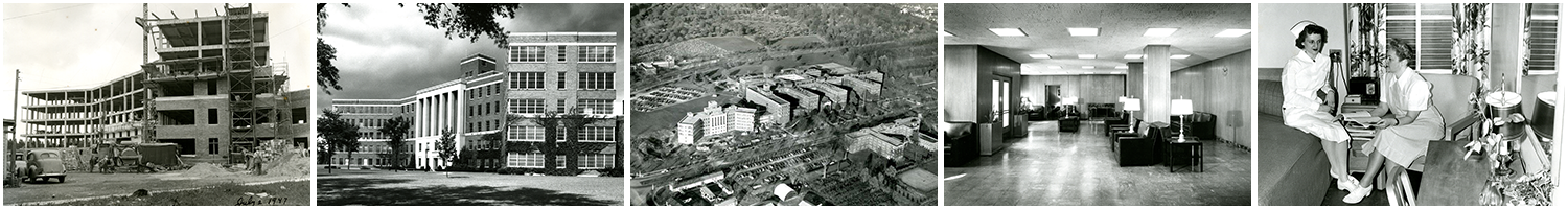 Pictures of Construction of Psychiatry Wing in the 1940s