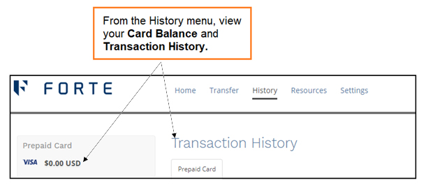Card balance photo