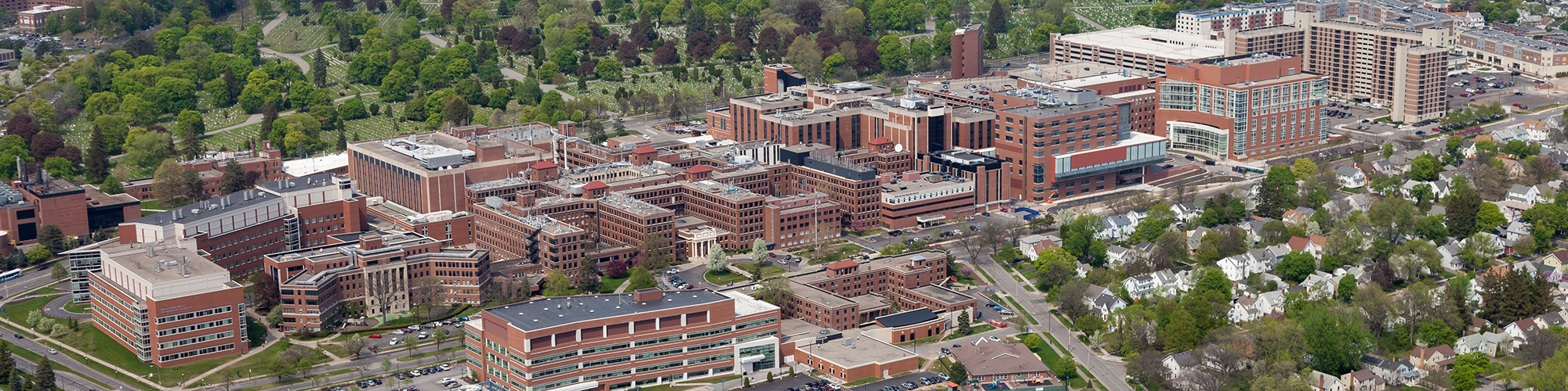 Aerial View of the University of Rochester Medical Center