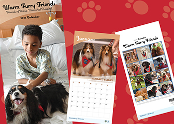 Friends of Strong Pet Therapy Program calendar peek.