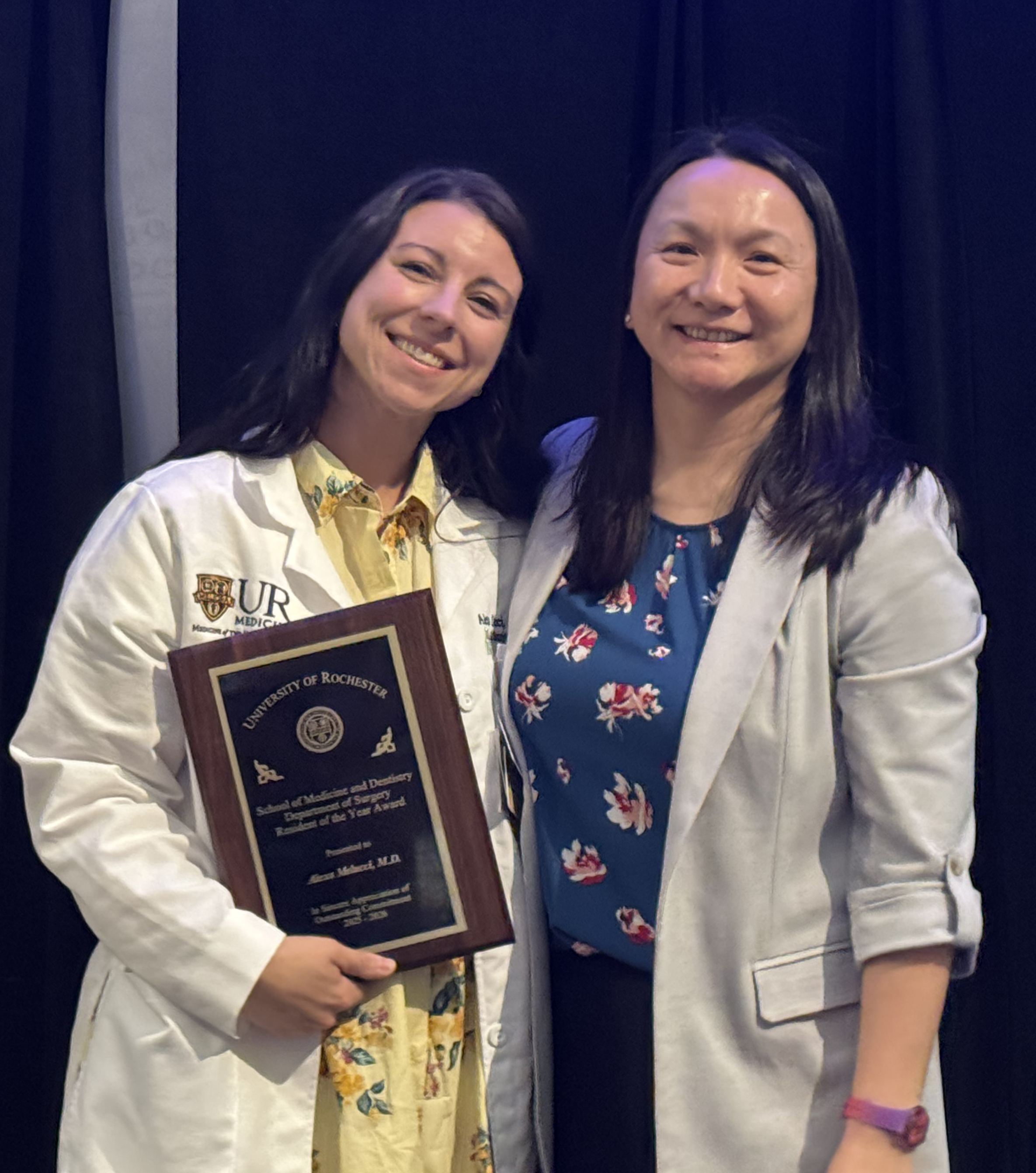 Alexa Melucci, MD with Yanji Qi, MD